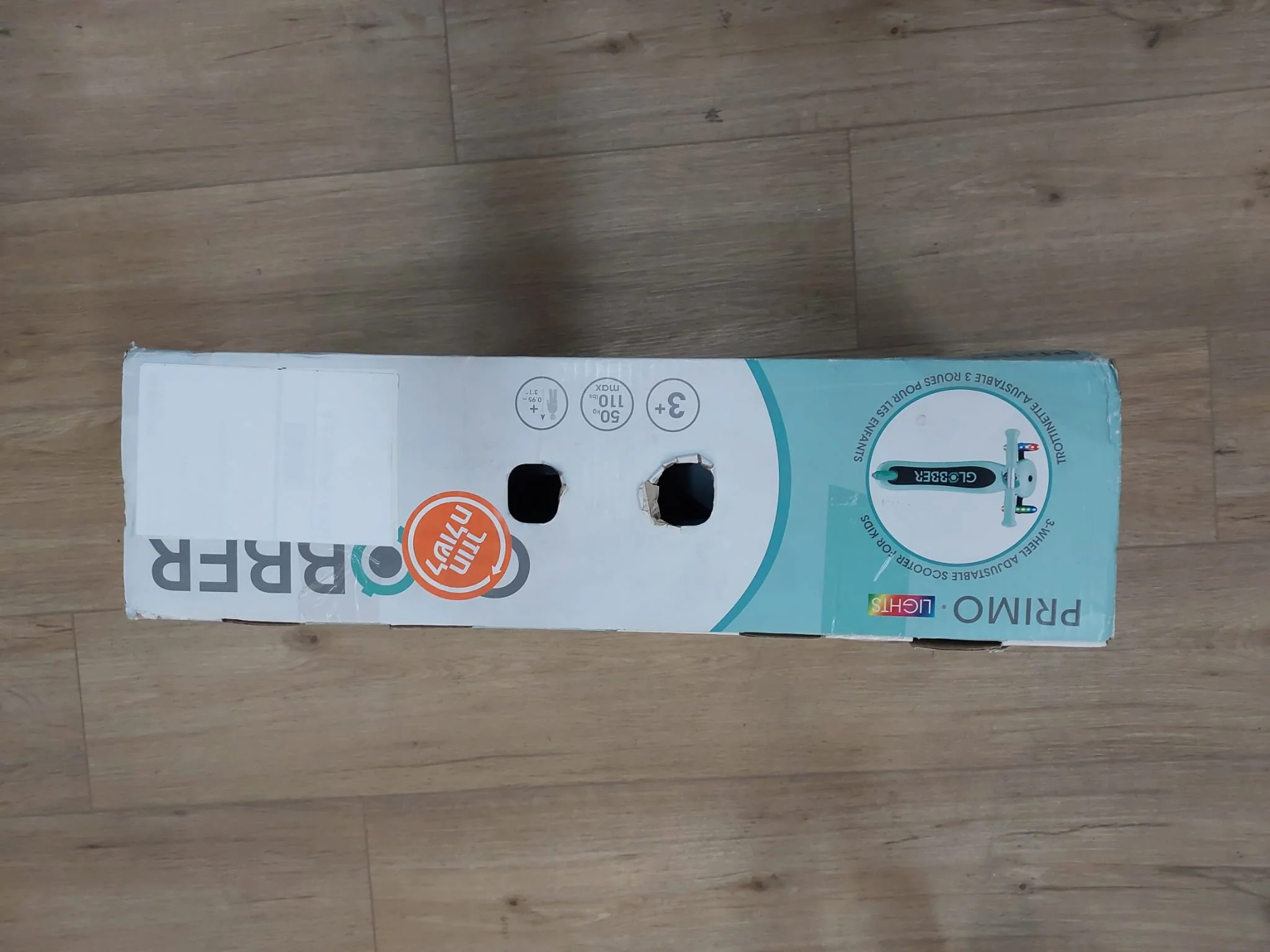 מוצר מציאון - קורקינט לילדים פרימו לייטס עם אורות גלובר Globber Primo Lights - Image 2