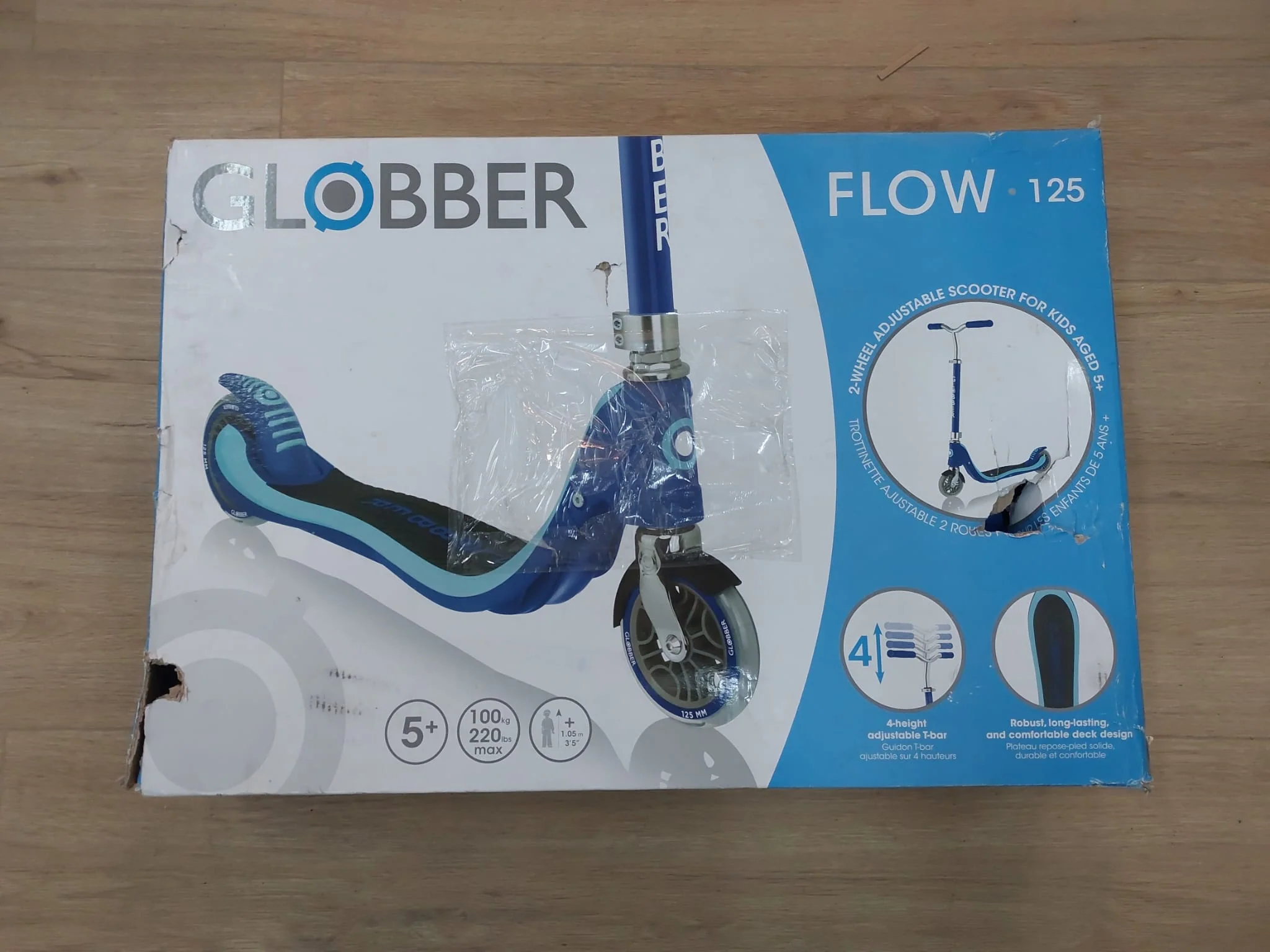 מוצר מציאון - קורקינט לילדים ונוער גלובר פלו Globber Flow 125 - Image 2