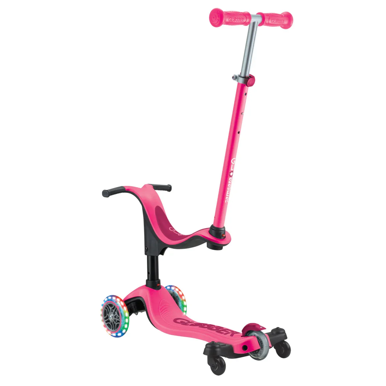 קורקינט משולב עם אופני איזון והליכון גלובר Globber GO UP SPORTY LIGHTS 360° - Image 3
