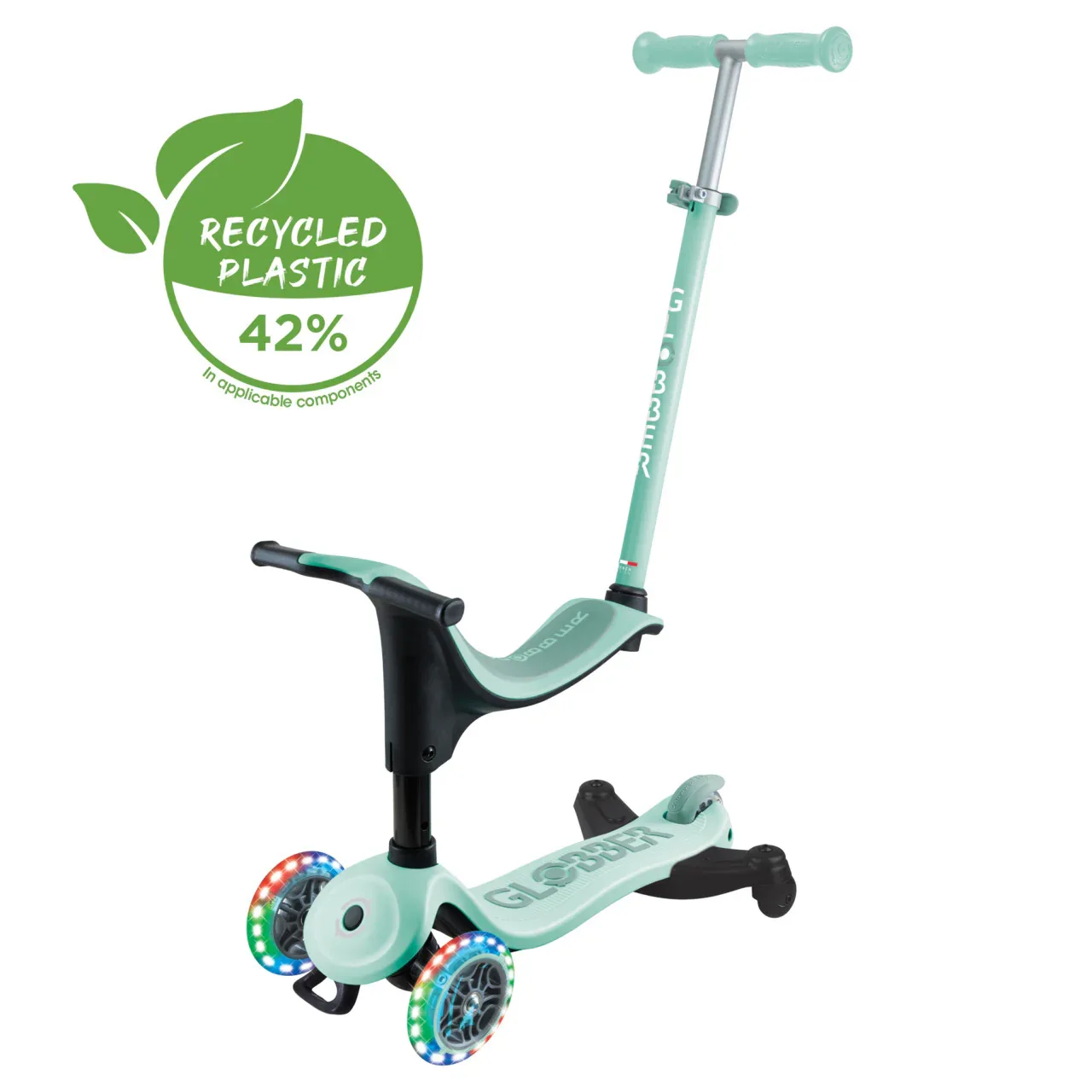 קורקינט משולב עם אופני איזון והליכון גלובר Globber GO UP SPORTY LIGHTS 360° - Image 9