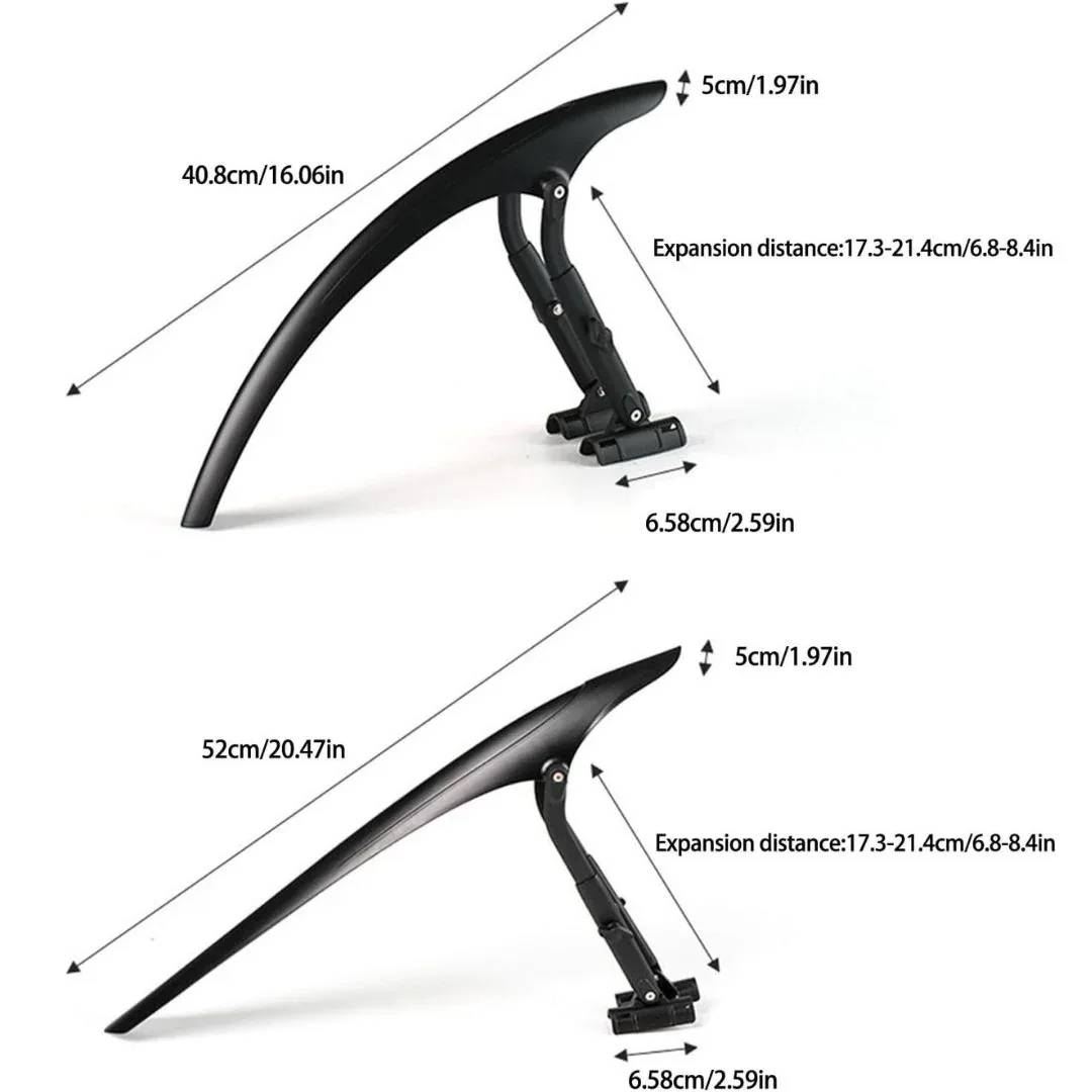 סט כנפיים לגשם מגני בוץ לאופני כביש ועיר Lilioo RC202 - Image 7