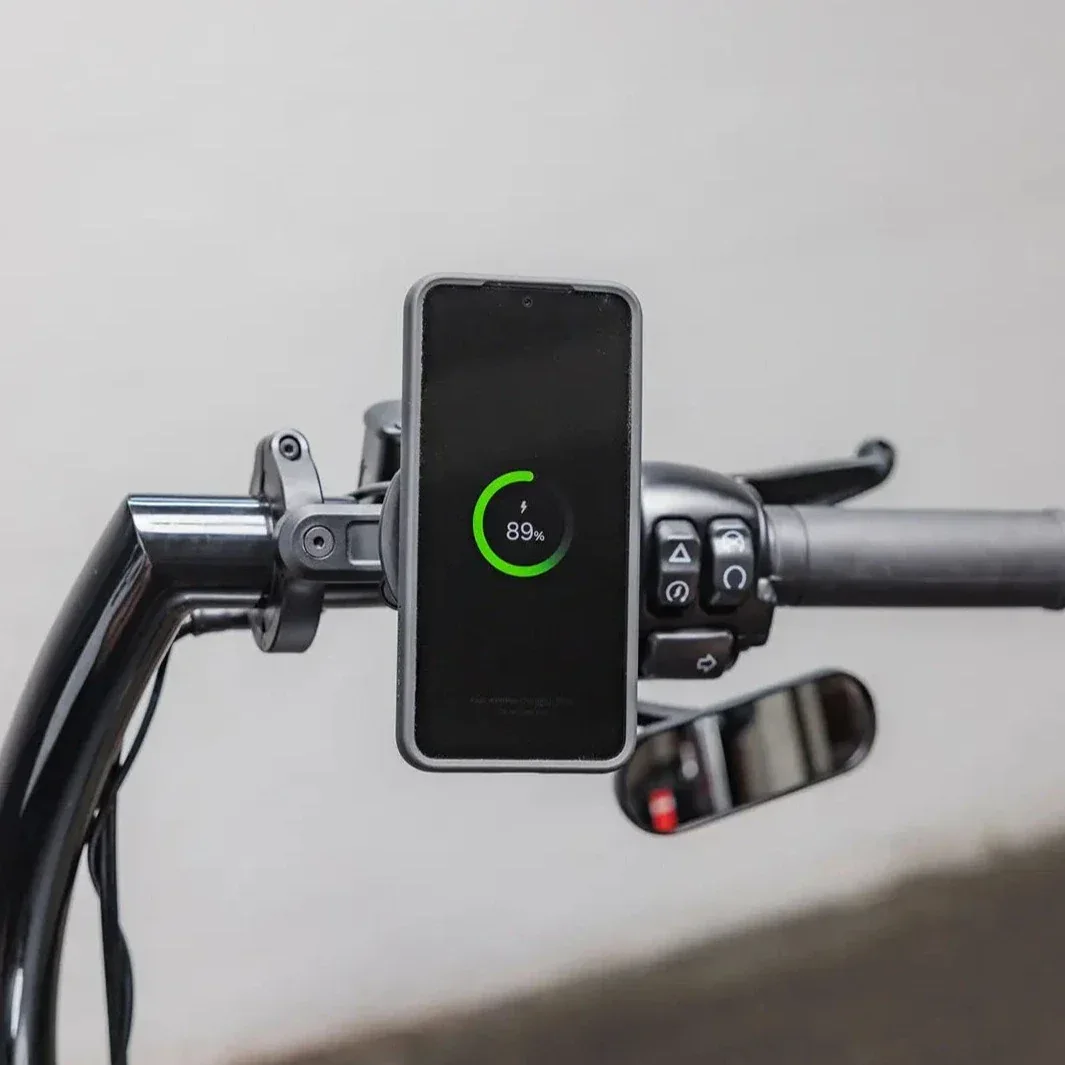 התקן מעמד לטלפון עם חיבור לכידון לאופנוע Quad Lock Motorcycle Handlebar Mount Pro - Image 3