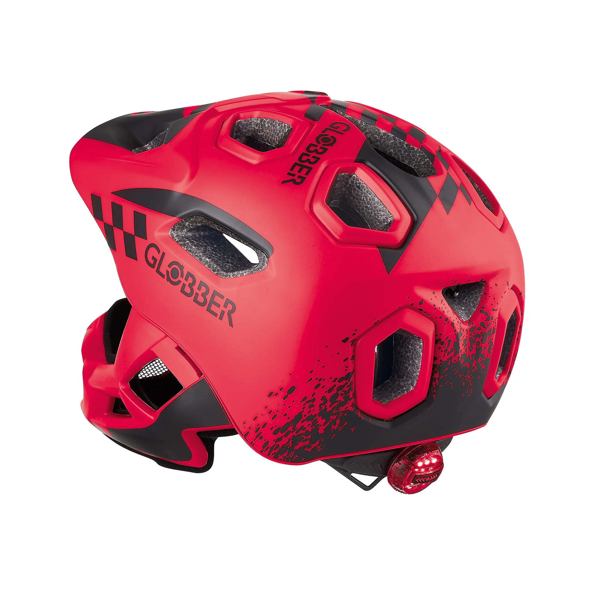 קסדה מלאה לאופניים לילדים עם אור אחורי Globber Racing - Image 5