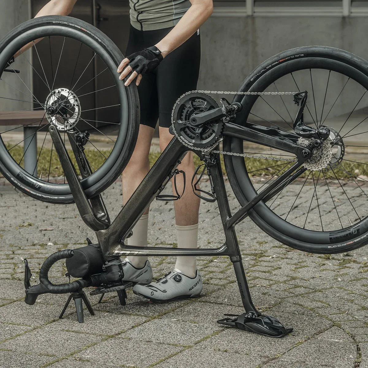 מעמד אופניים נייד בחיבור לכידון טופיק Topeak UP UP STAND - Image 6