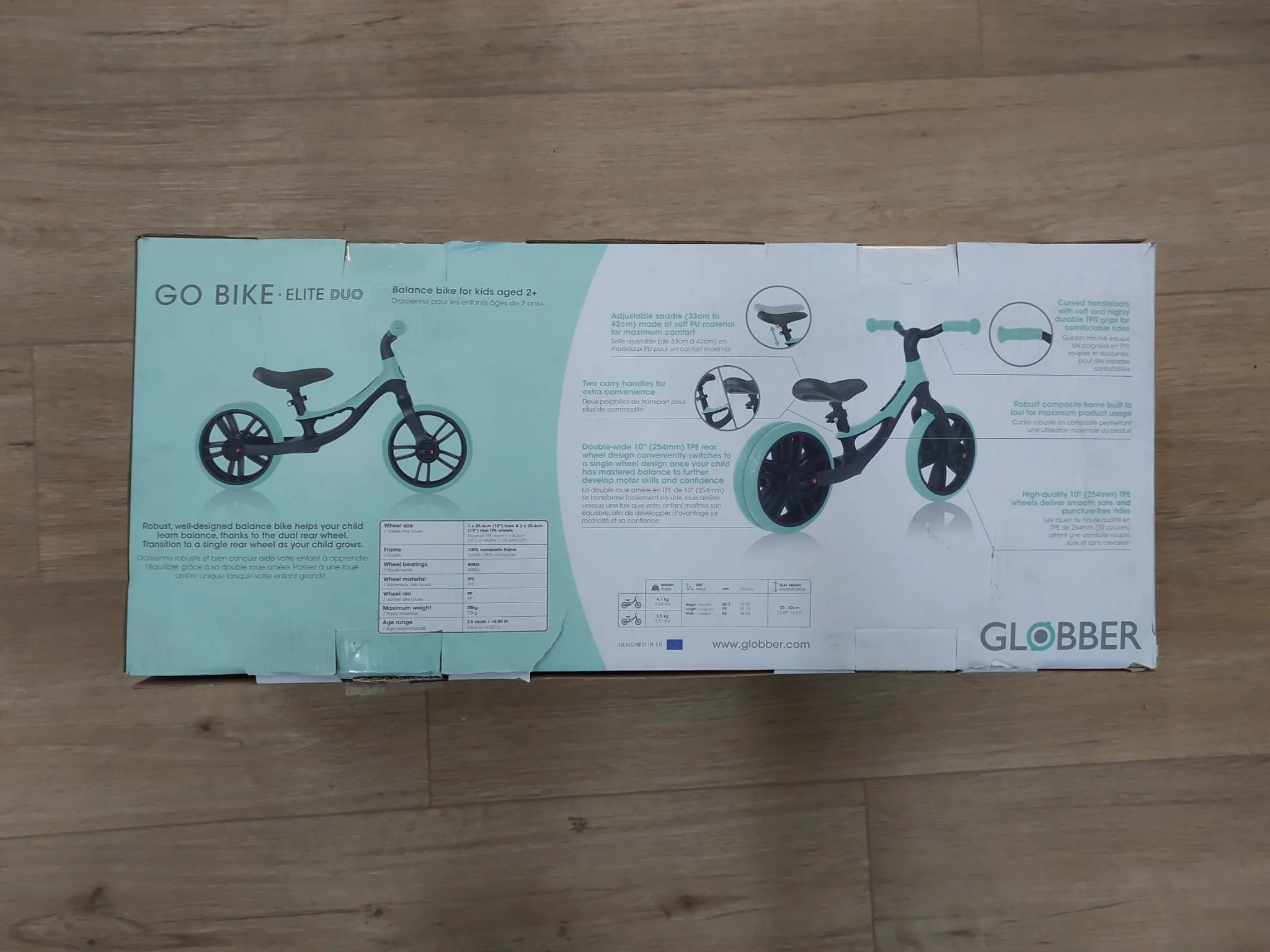 מוצר מציאון - אופני איזון לילדים גלובר Globber Go Bike Elite Duo - Image 4