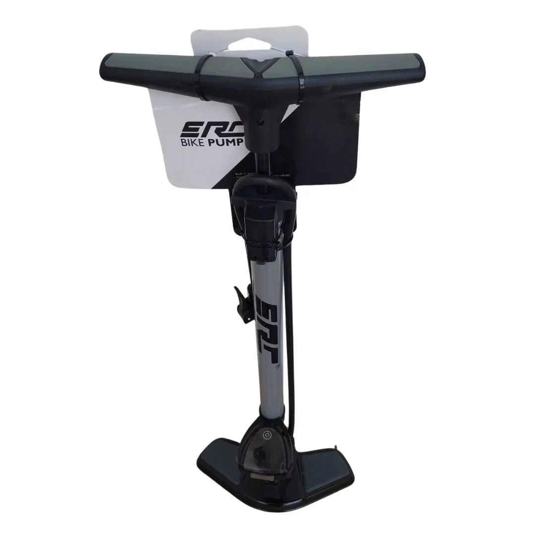 משאבת רצפה דיגיטלית לאופניים עם צג ERC Digital Bike Pump P32B-13A - Image 2