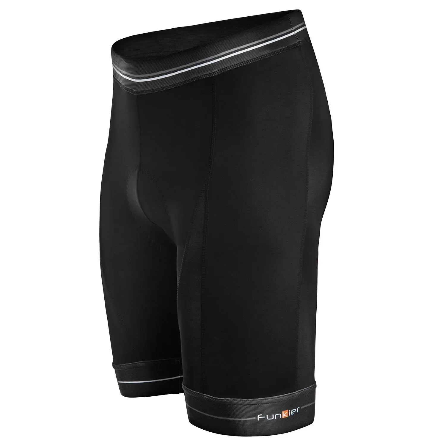 מכנס רכיבה קצרים לגברים פאנקייר Funkier Novara Black S-255-D8
 Black & White - Image 2