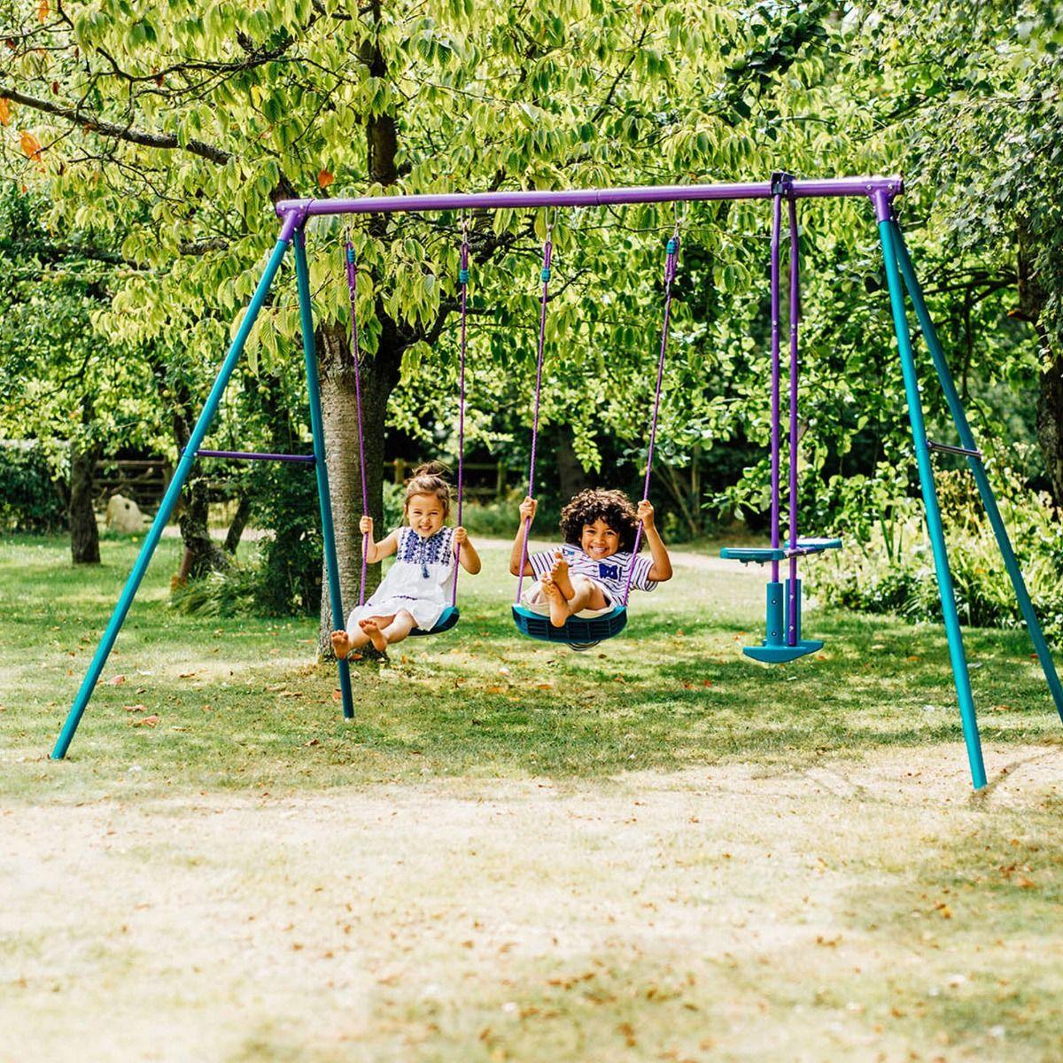 נדנדה משולשת לילדים לגינה פלאם Plum Jupiter Swing - Image 2