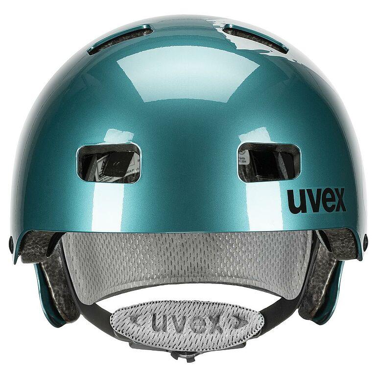 קסדה לילדים ונוער טורקיז לבן UVEX Kid 3 - Image 3