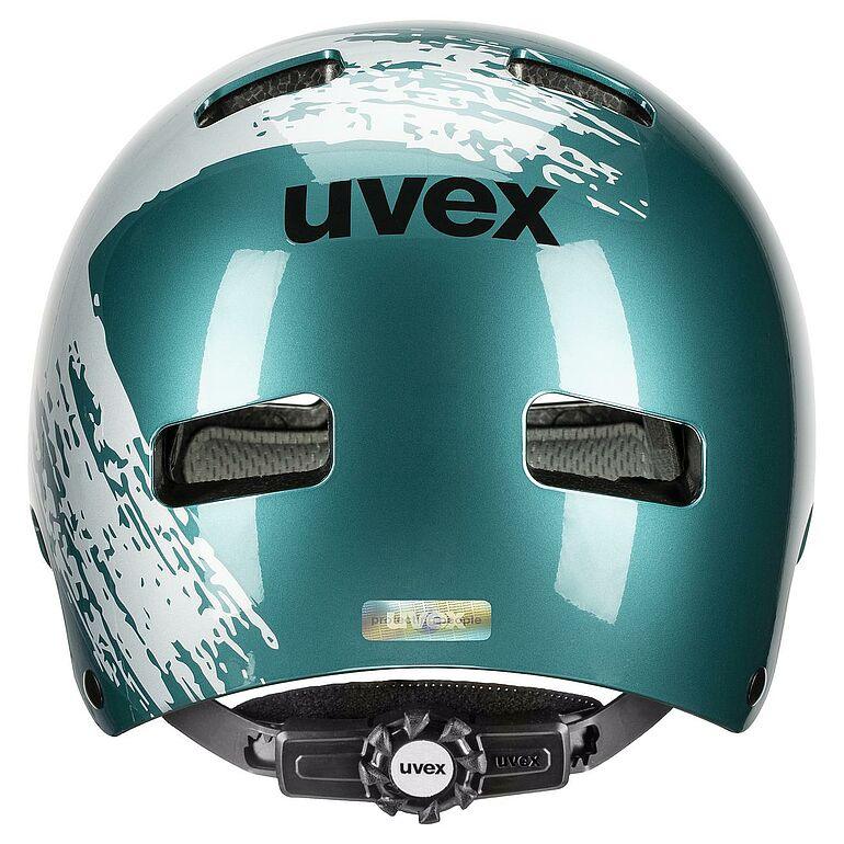קסדה לילדים ונוער טורקיז לבן UVEX Kid 3 - Image 4