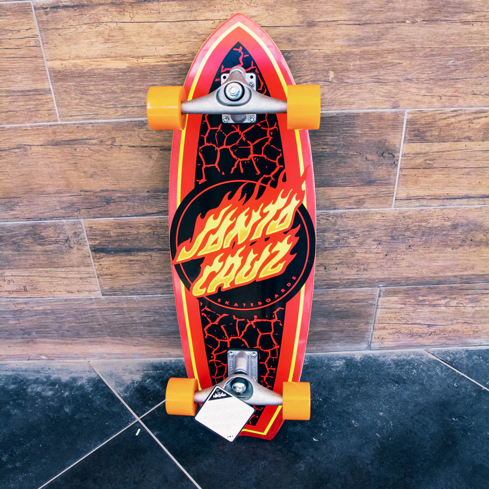 סקייטבורד קארבר מקצועי 31.52" Santa Cruz Carver Flame Dot Shark 31.52" - Image 8