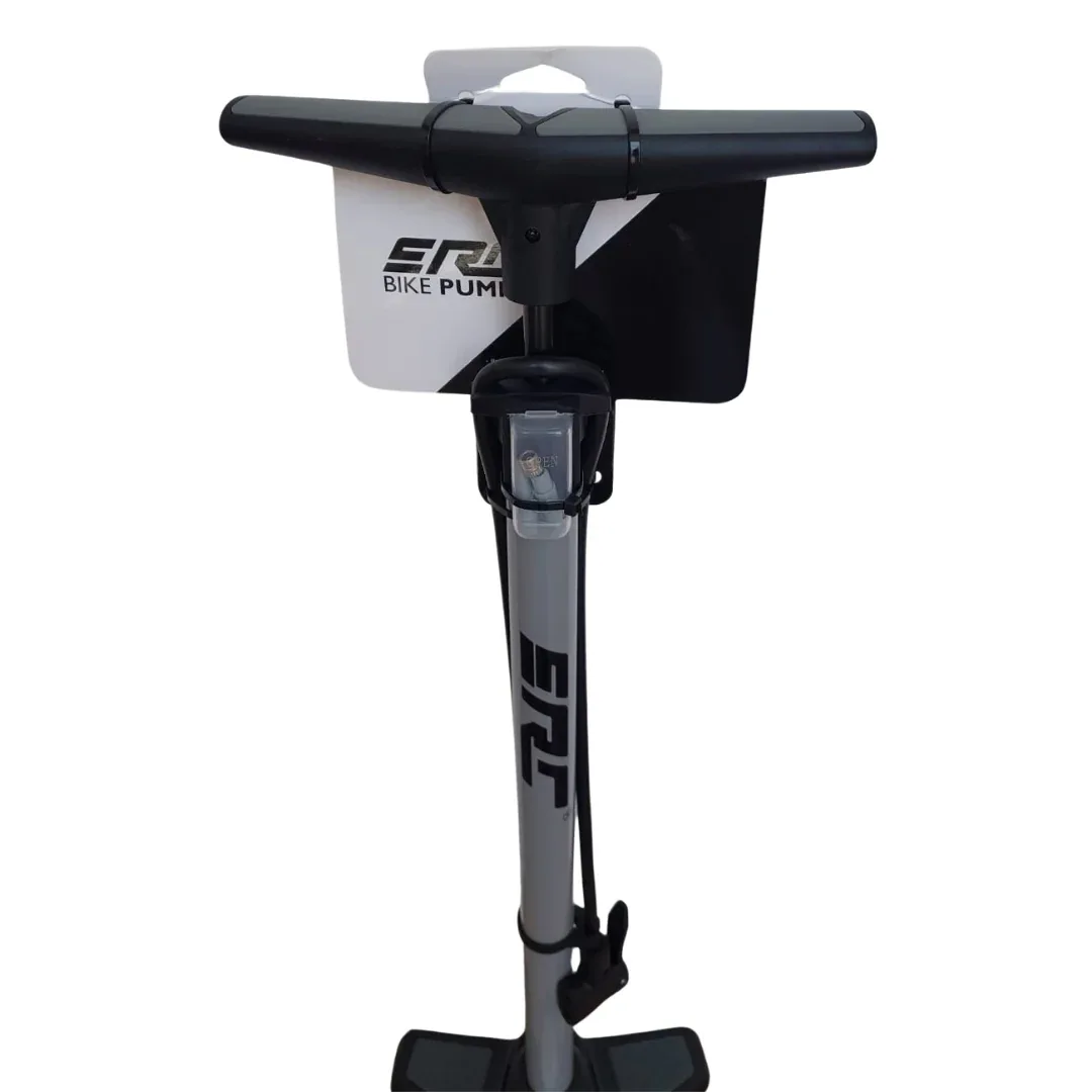 משאבת רצפה לאופניים עם צג ERC Bike Pump ZF-042 - Image 2