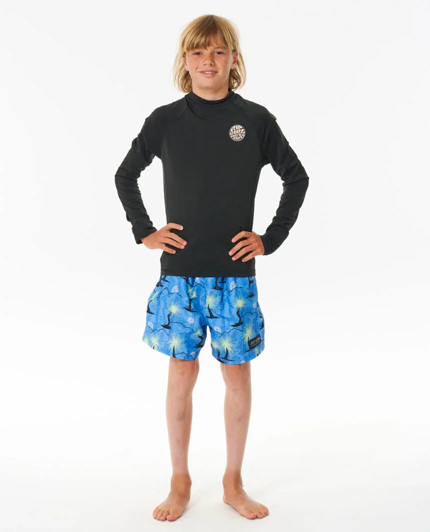 חולצת גלישה ארוכה לילדים Icons UV Brushed Long Sleeve Rash Vest - Image 4