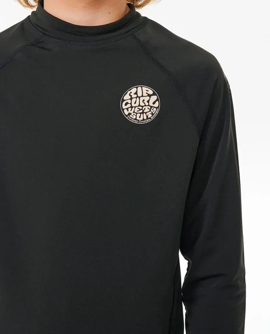 חולצת גלישה ארוכה לילדים Icons UV Brushed Long Sleeve Rash Vest - Image 5