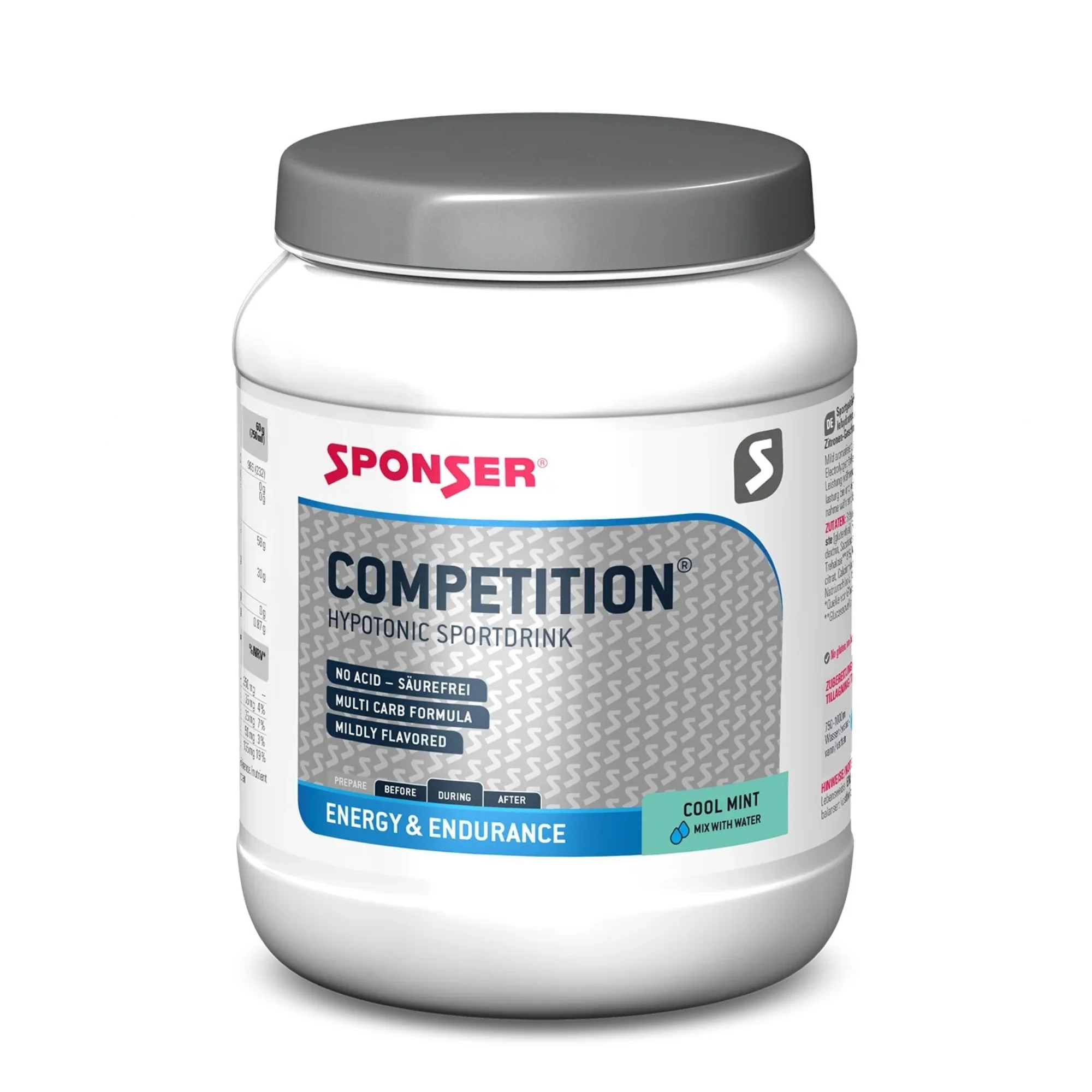 אבקה להכנת משקה היפוטוני Sponser Competition Drink - Image 3