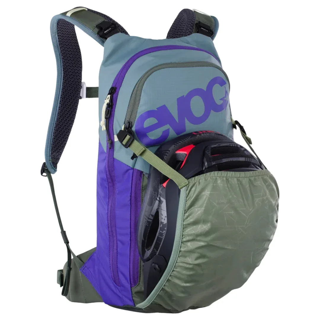 תיק רכיבה וטיולים + שלוקר 6 ליטר אבוק Evoc Stage 6 סגול-זית - Image 6