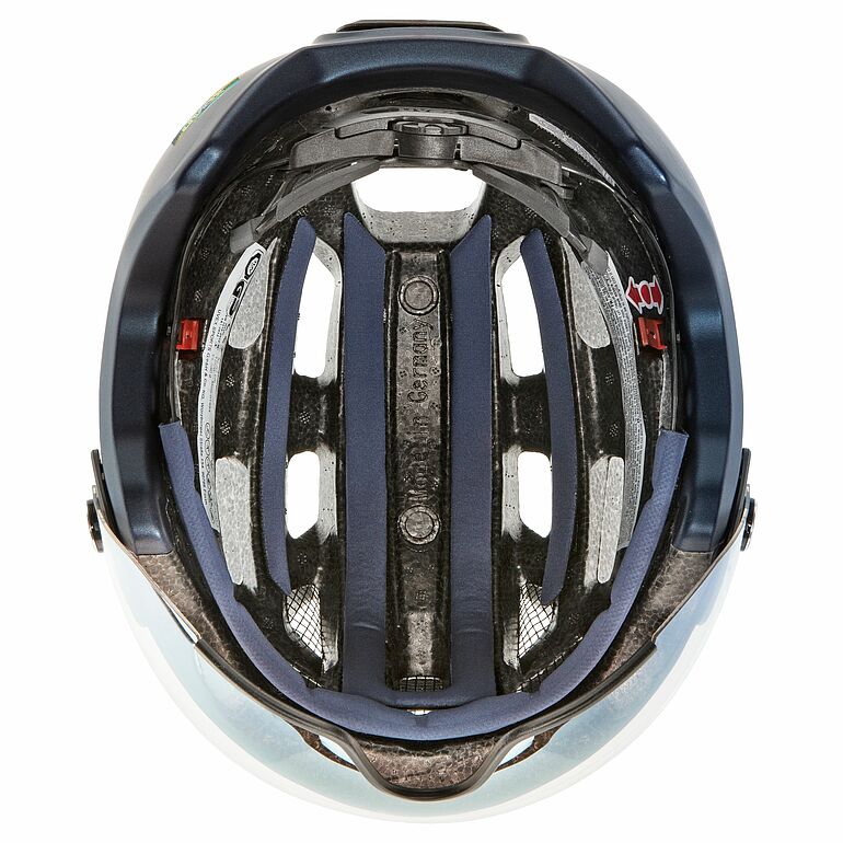 קסדה מקצועית לאופניים Uvex Finale Visor V כחול כהה - Image 4
