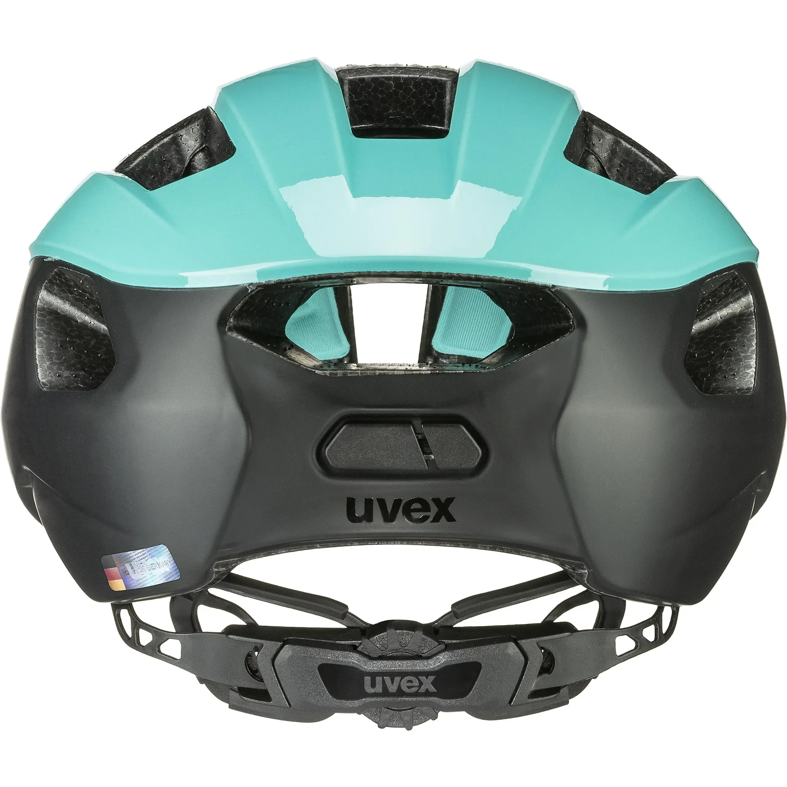 קסדה מקצועית לאופניים Uvex Rise cc טורקיז\שחור - Image 3