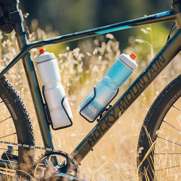 בקבוק מים לאופניים 20/24 לחיץ תרמי קר ירוק צבאי Polar Bottle SurgeCap - Image 5