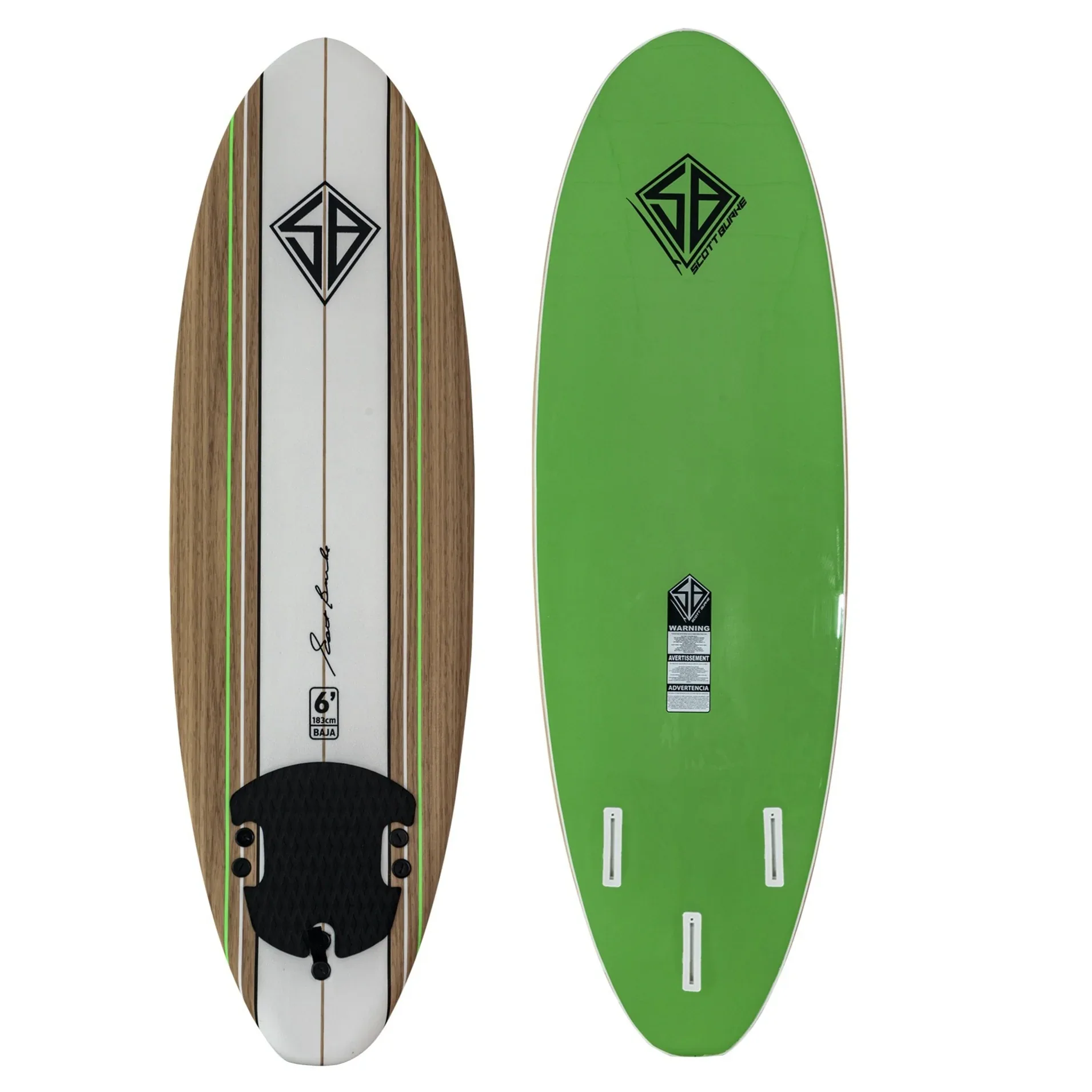 גלשן סופט SB 6' Baja Surfboard