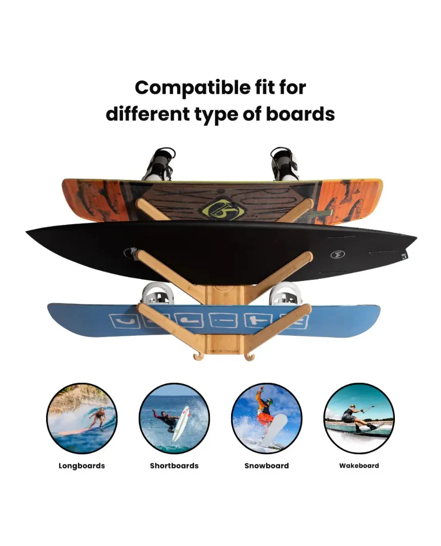 מתקן תלייה ל-4 גלשנים LISS The Sun Rack 4 Boards - Image 4