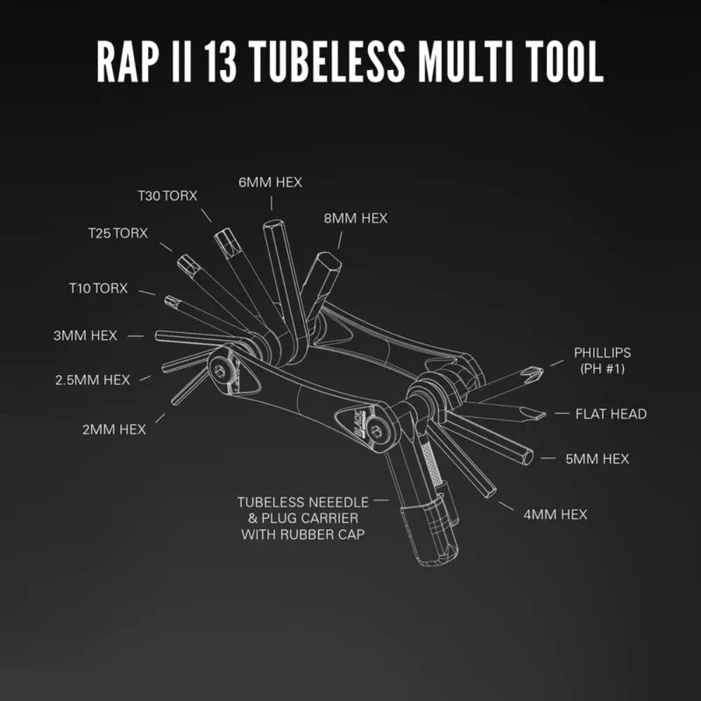 אולר כלים Lezyne Rap II 13 Tubless - Image 4