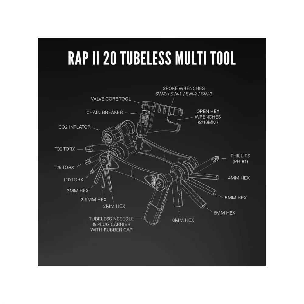 אולר כלים Lezyne Rap II 20 Tubless - Image 4