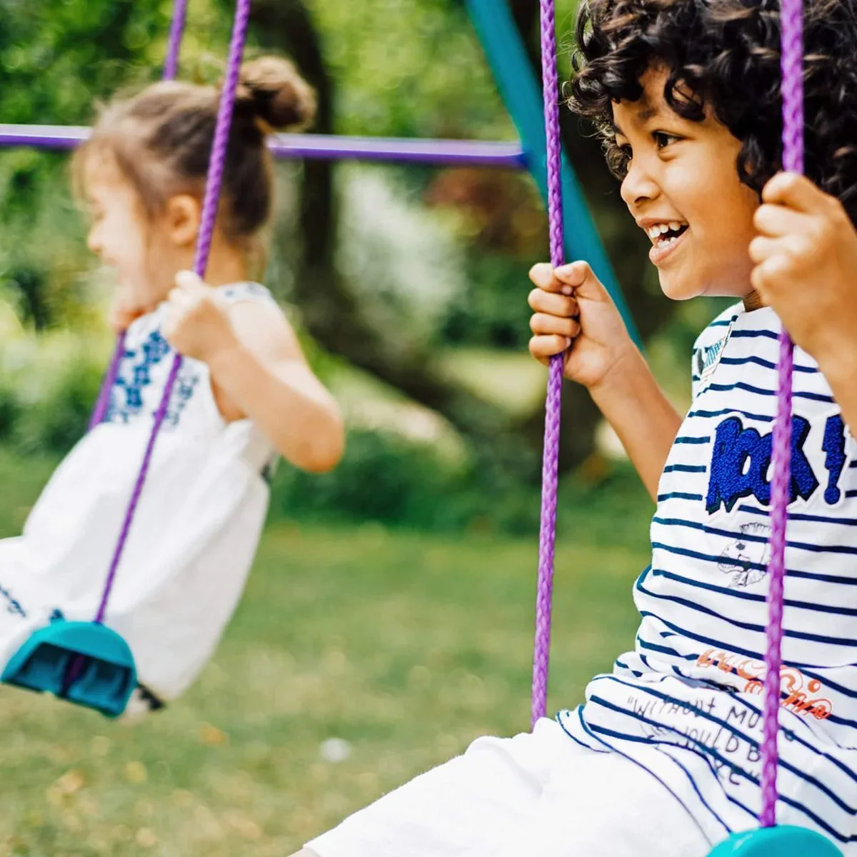 נדנדה כפולה לילדים לגינה פלאם Plum Sedna Double Swing - Image 4