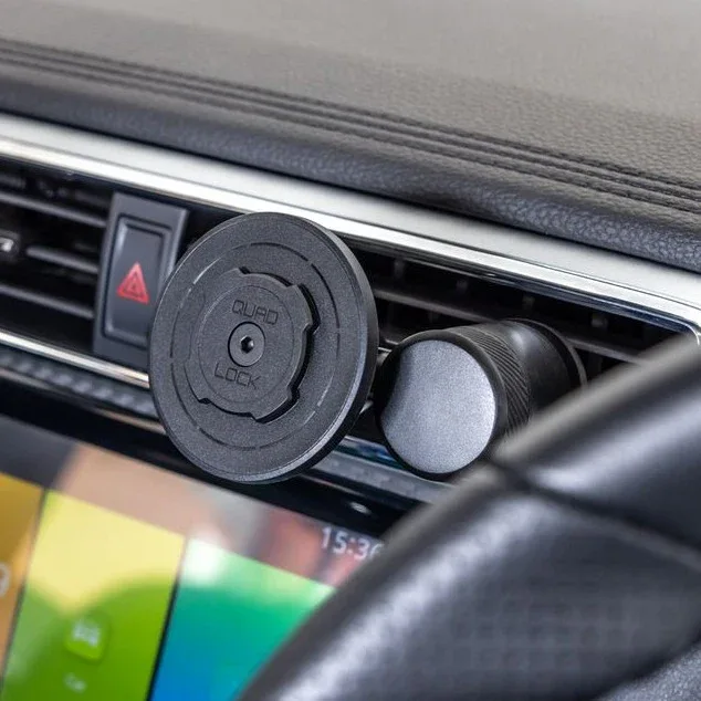 התקן מעמד לטלפון לרכב חיבור לתריסי מזגן Quad Lock Car Vent Mount - Image 6